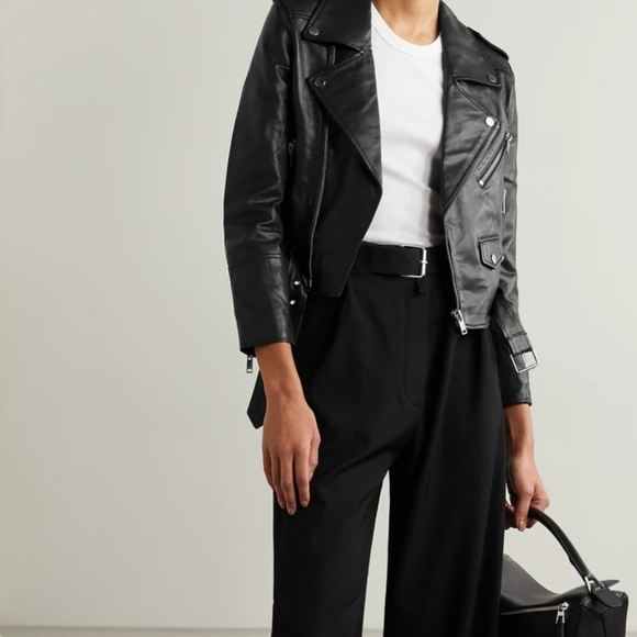 COPY - Deadwood Leather Jacket size 38 Black - Picture 1 of 6